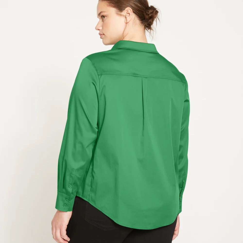 Universal Standard Elbe Popover Stretch Poplin Classic Fit - Picture 5 of 6